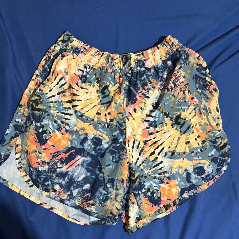 Mens Tie Dye Athletic Shorts